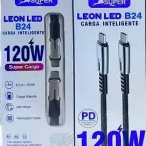 CABLE SUPER LEON LED B24 TIPOC 120 W CB B24CC